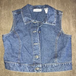 Girls jean vest